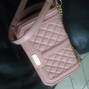 BCBG Paris Quilted Matte Chain Shoulder Bag